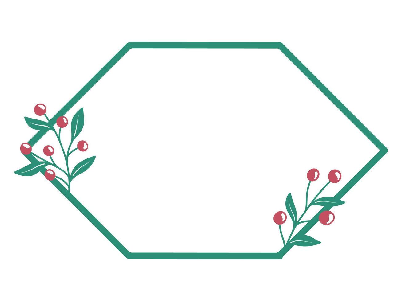 Christmas Frame Holly Tree Background vector