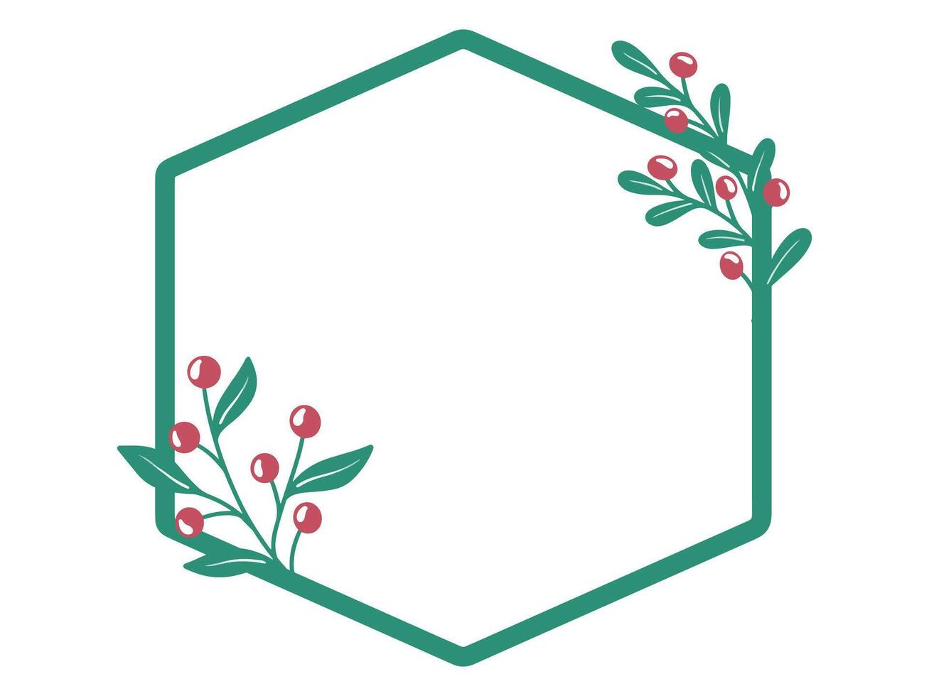 Christmas Frame Holly Tree Background vector