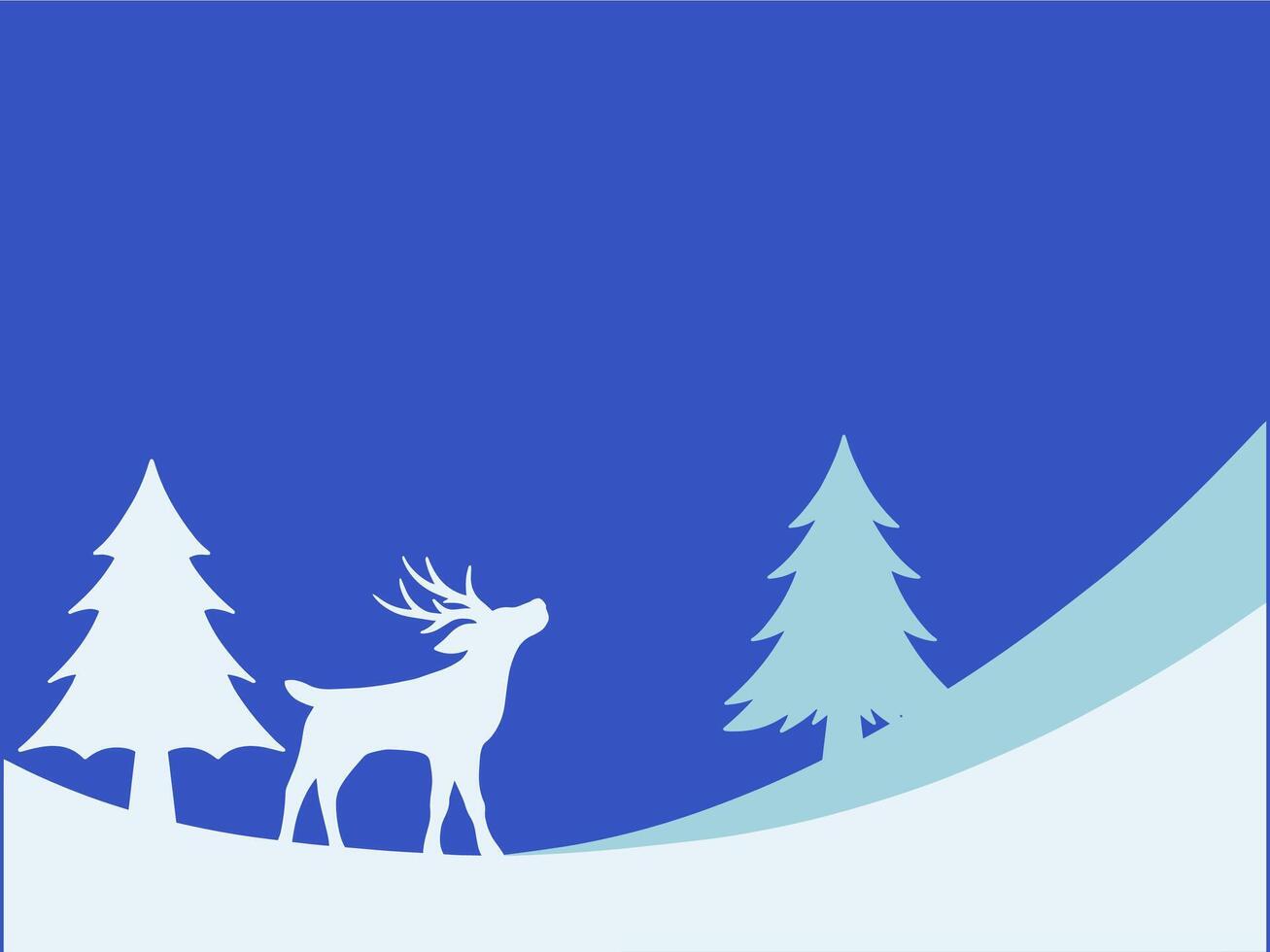 Navidad nieve antecedentes con árbol vector