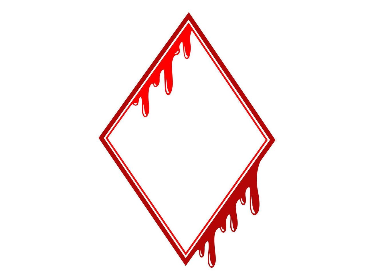 Halloween Frame with Blood Background vector
