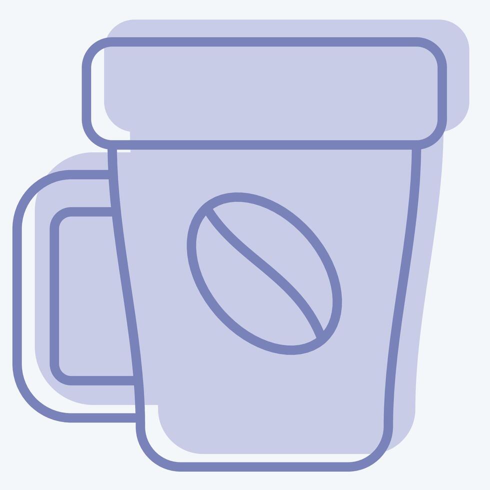 Icon Coffee Break. related to Hotel Service symbol. two tone style. simple design illustration vector
