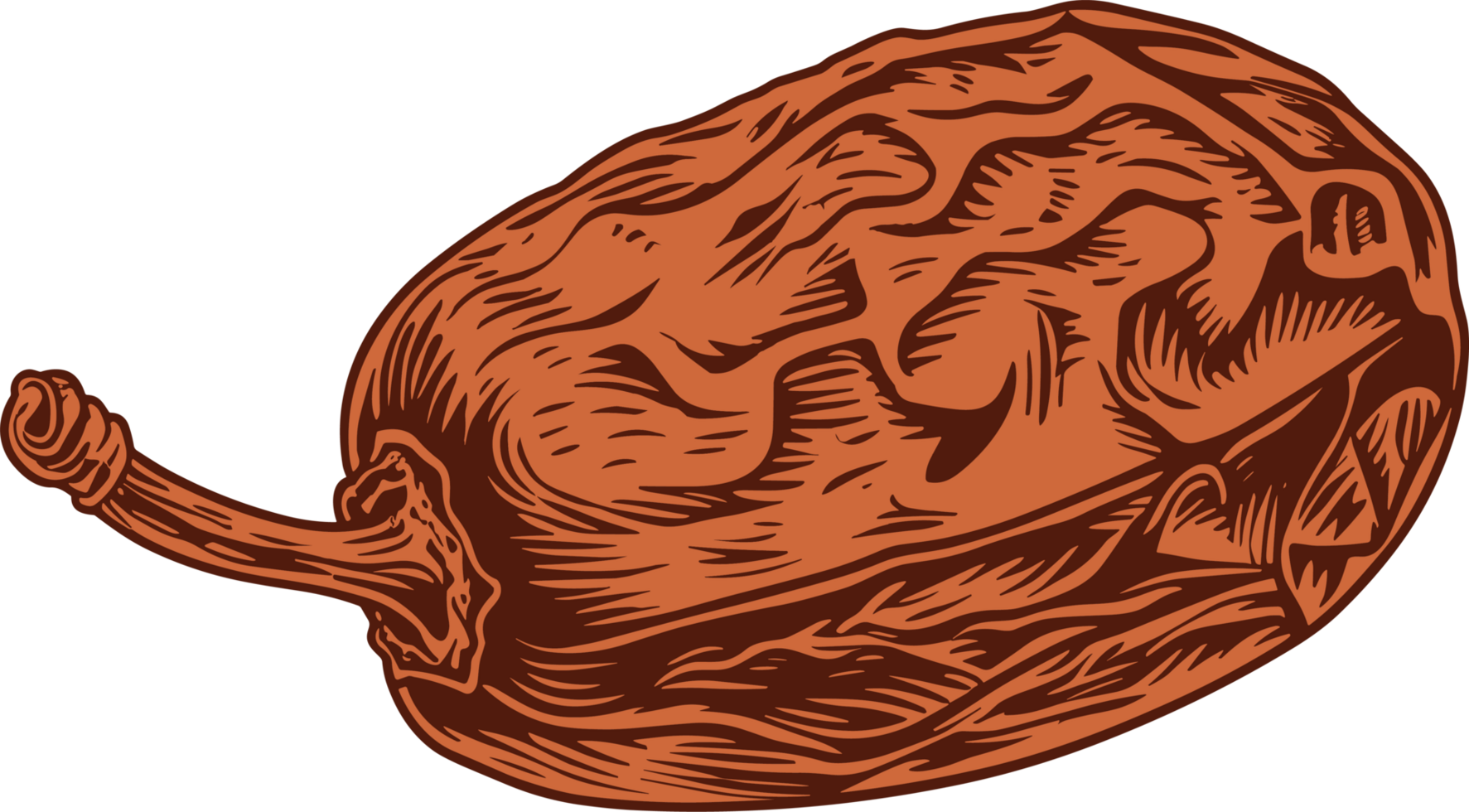 Dried dates clipart design illustration png