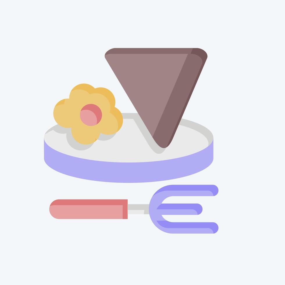 Icon Breakfast. related to Hotel Service symbol. flat style. simple design illustration vector