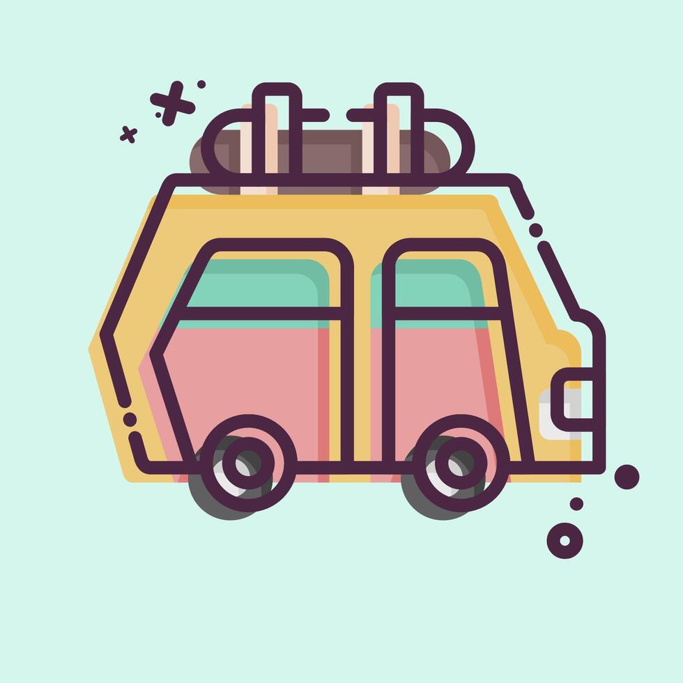 Icon Car Rent. related to Hotel Service symbol. MBE style. simple design illustration vector
