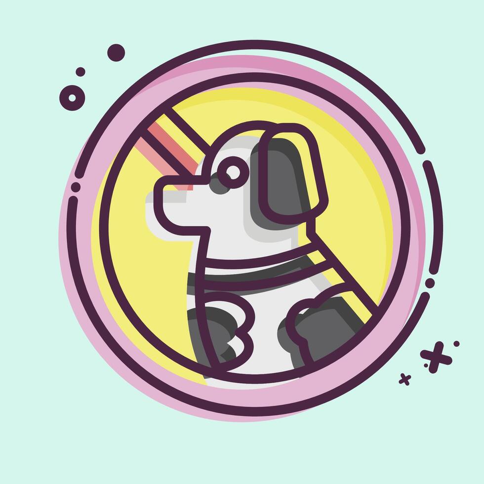 Icon Pet Sign. related to Hotel Service symbol. MBE style. simple design illustration vector