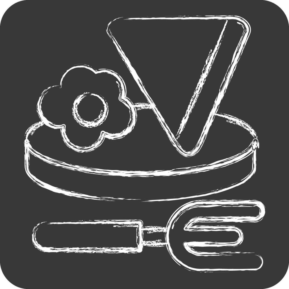 Icon Breakfast. related to Hotel Service symbol. chalk Style. simple design illustration vector