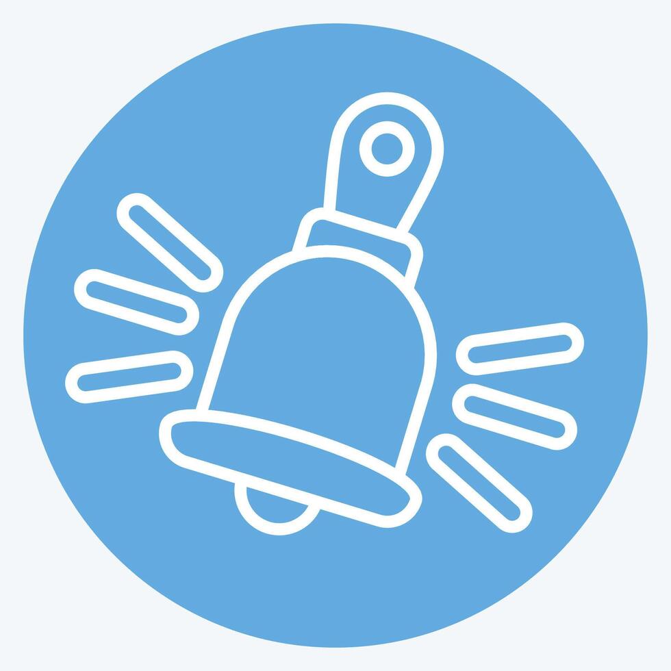 Icon Ring For services. related to Hotel Service symbol. blue eyes style. simple design illustration vector