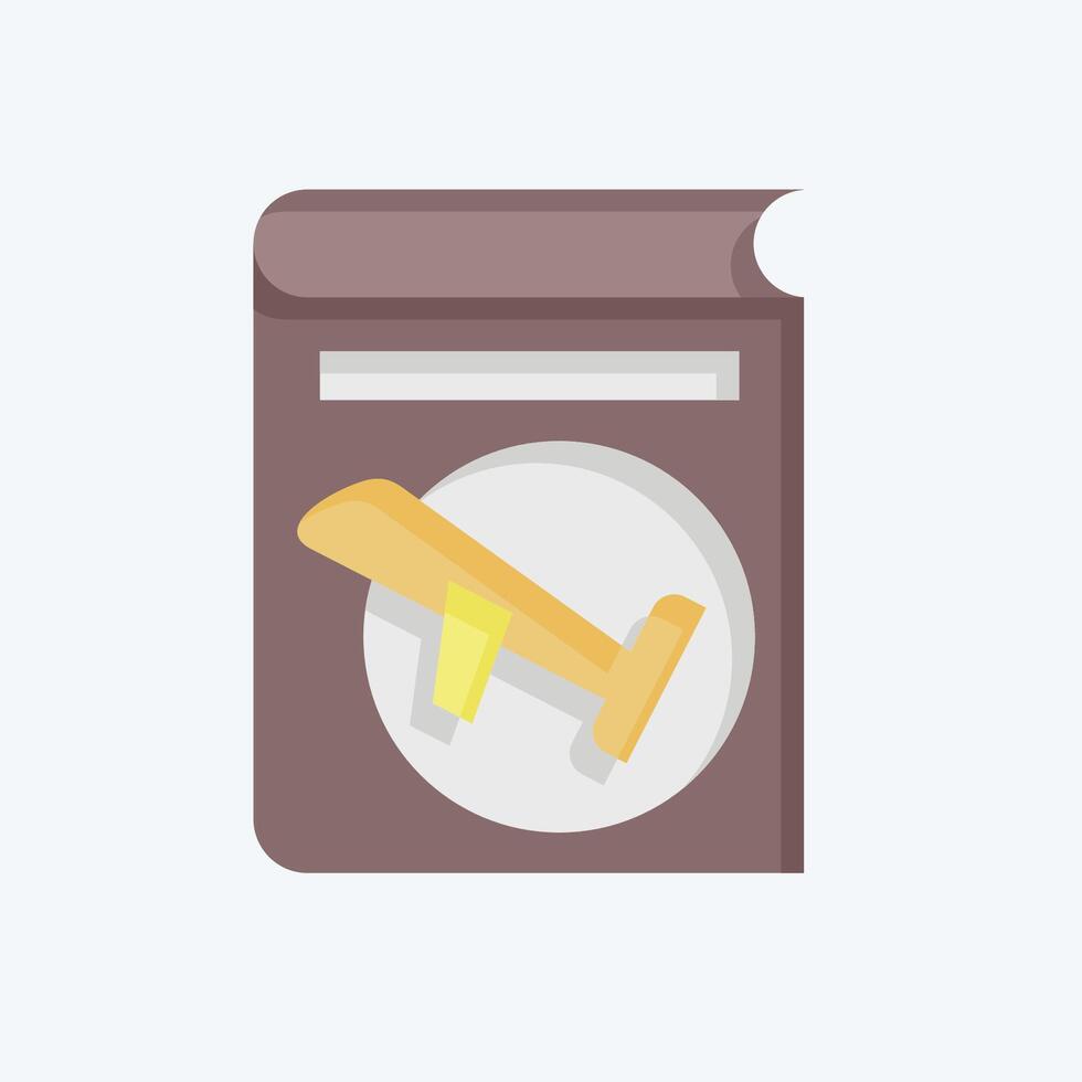 Icon Passport. related to Hotel Service symbol. flat style. simple design illustration vector