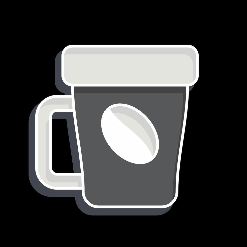 Icon Coffee Break. related to Hotel Service symbol. glossy style. simple design illustration vector