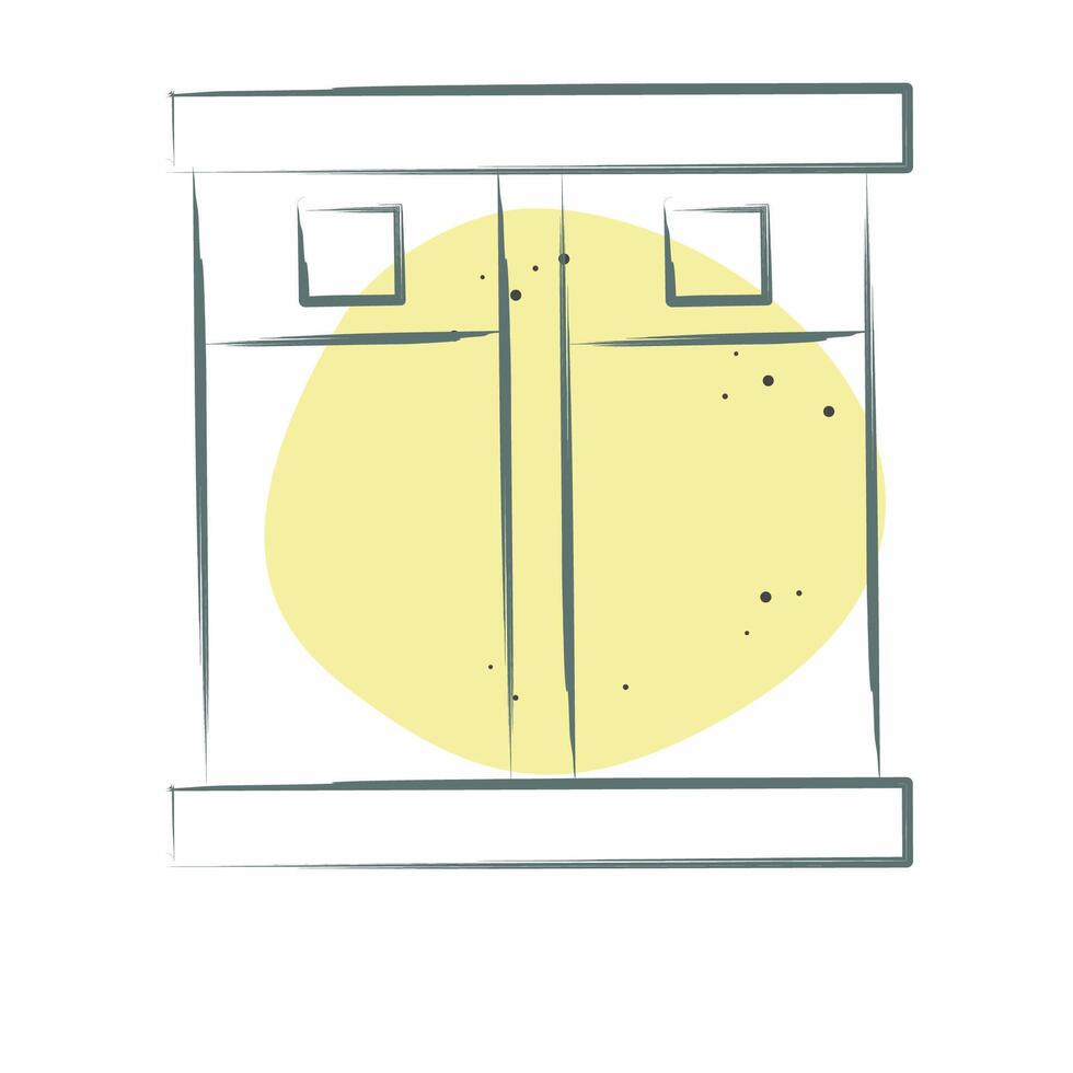 Icon Lift. related to Hotel Service symbol. Color Spot Style. simple design illustration vector