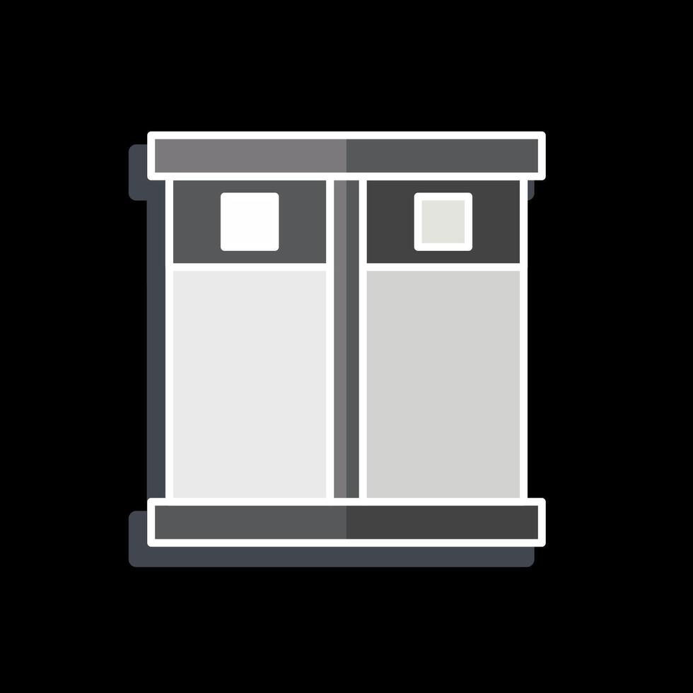 Icon Lift. related to Hotel Service symbol. glossy style. simple design illustration vector