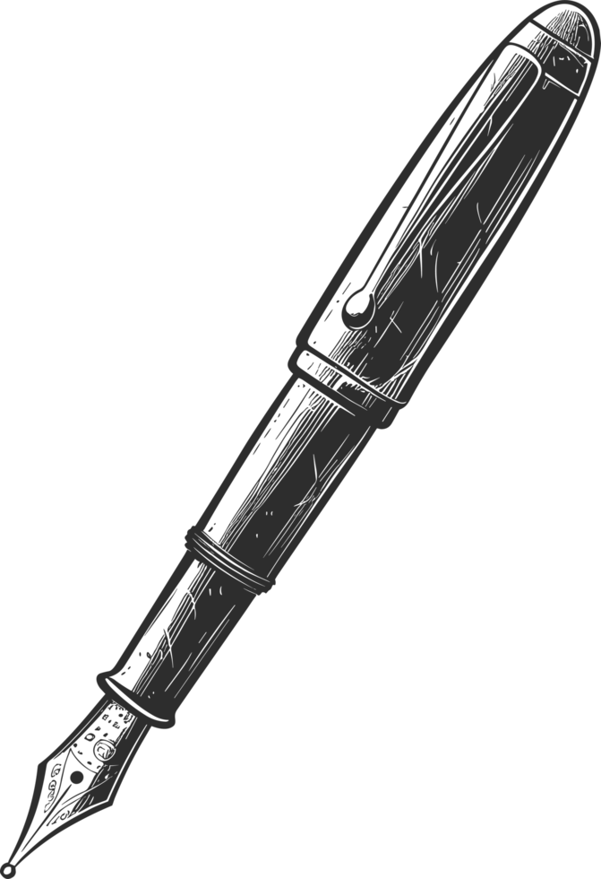 Fountain pen clipart design illustration png
