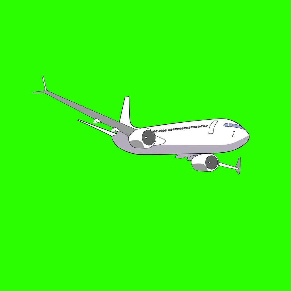 Airplane illustration Eps vector