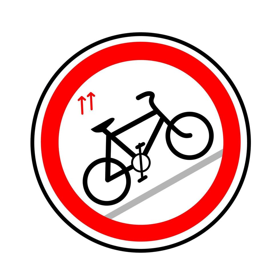 Cycling road icon vector