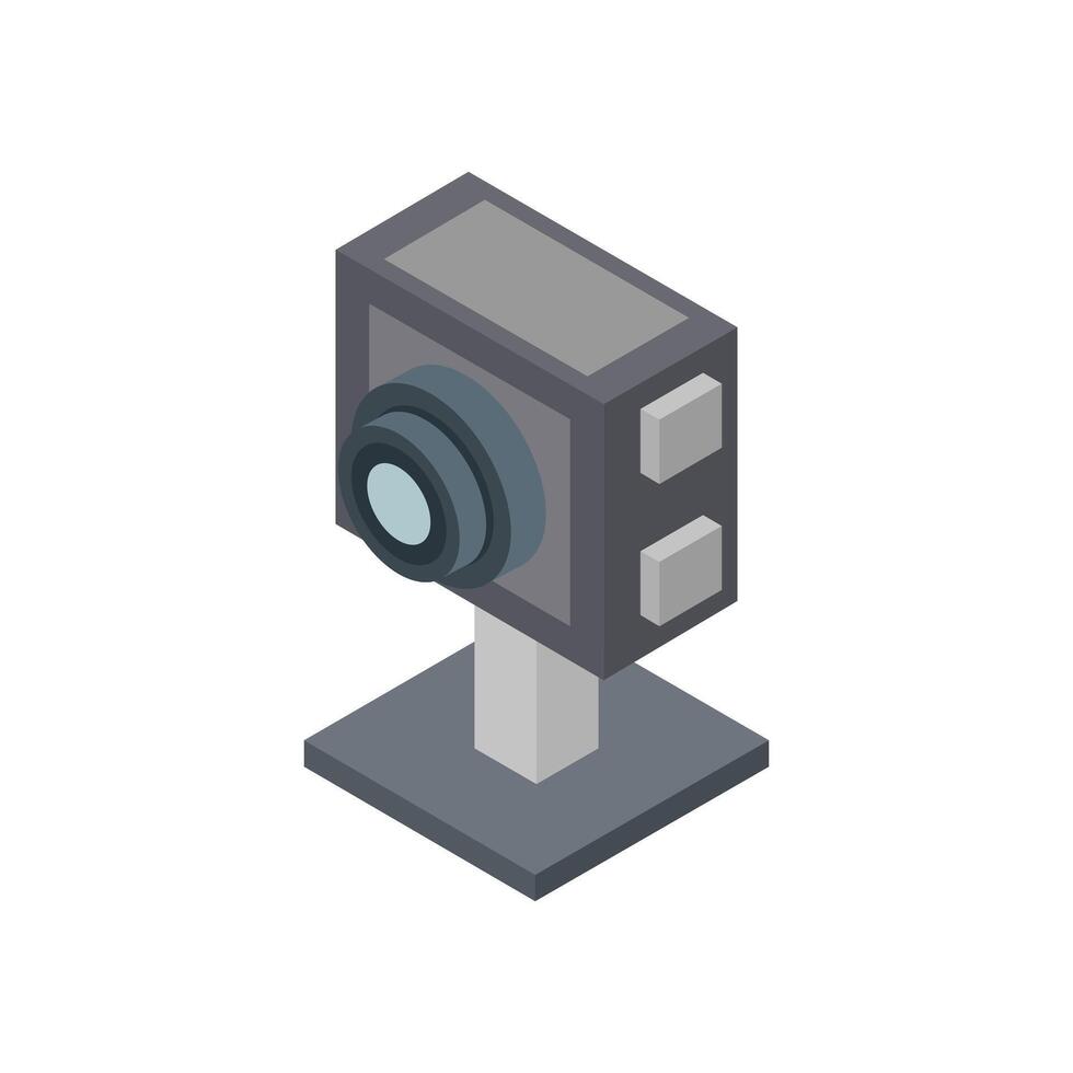 Web cam isometric vector
