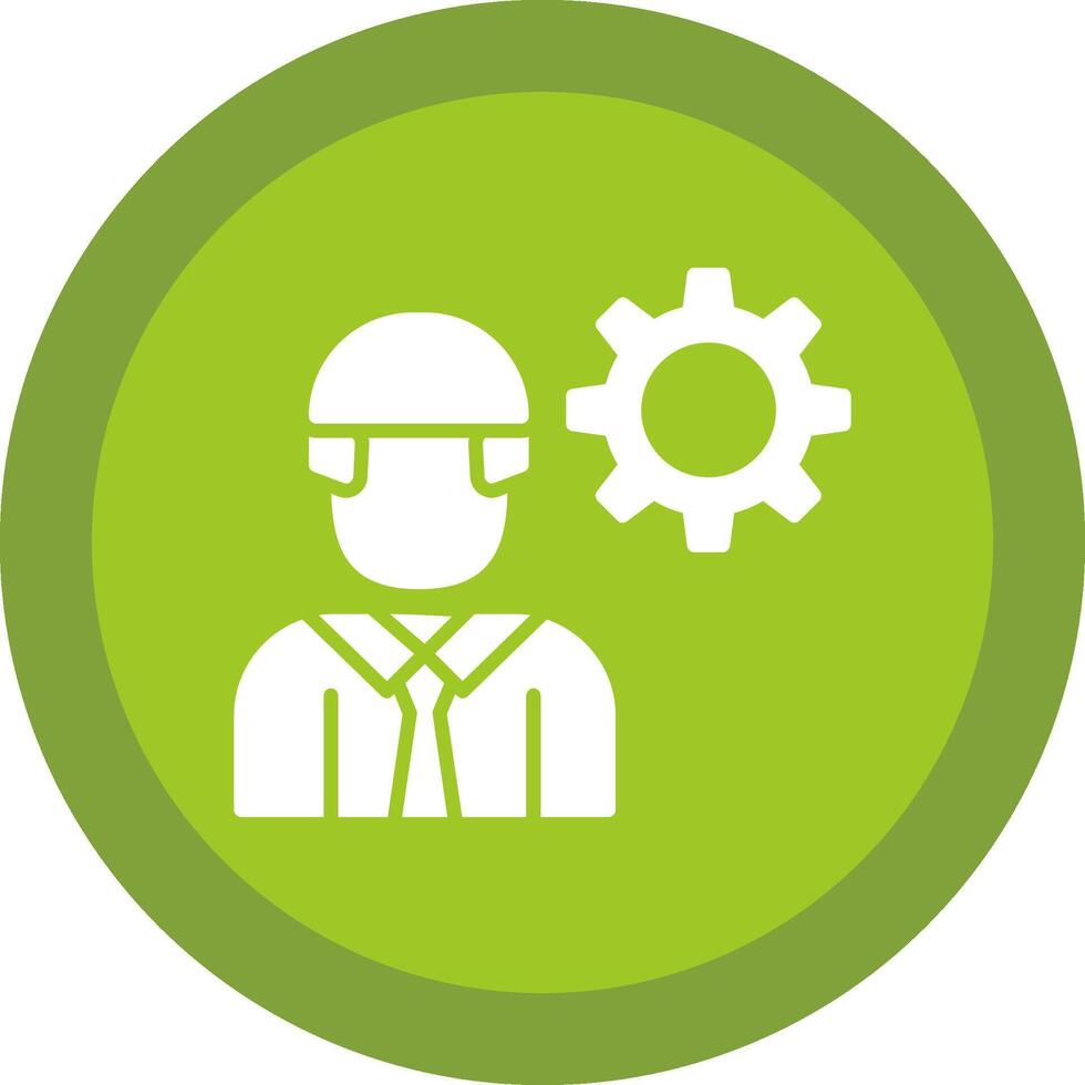 Engineering Line Shadow Circle Icon Design vector