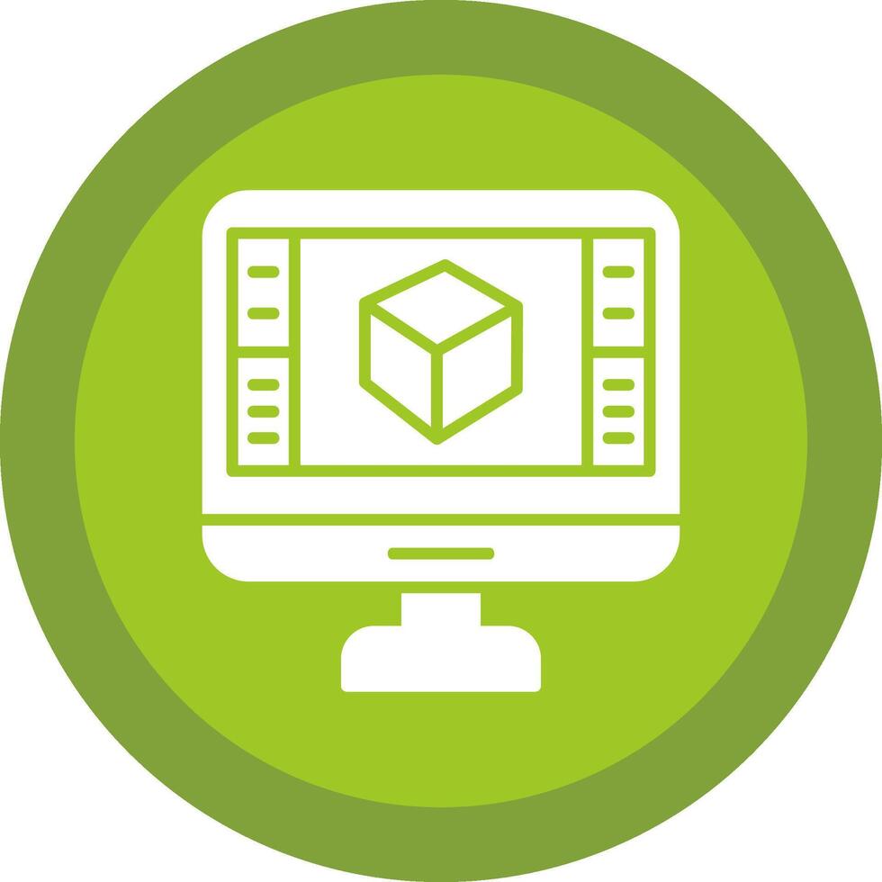 Product Design Line Shadow Circle Icon Design vector