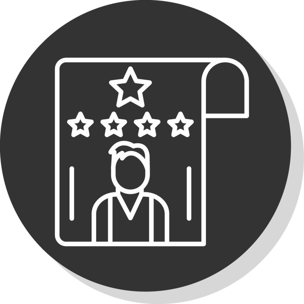 Customer Feedback Line Shadow Circle Icon Design vector