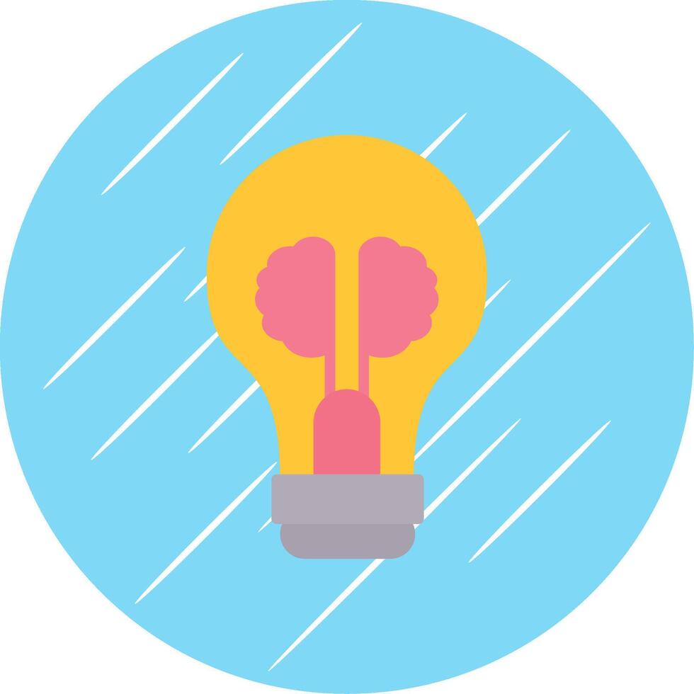 Creative Idea Flat Circle Icon Design vector
