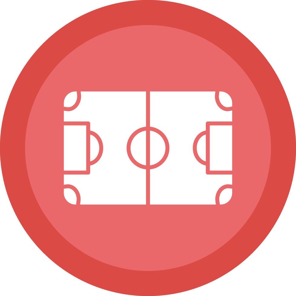 Soccer Field Line Shadow Circle Icon Design vector