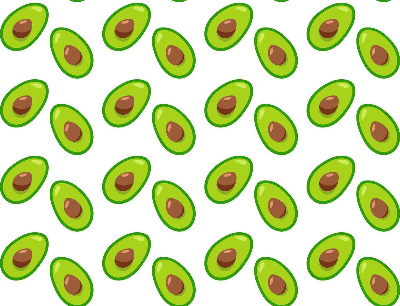 Avocado seamless pattern. Bright repeating vegetable. Healthy food illustration vector