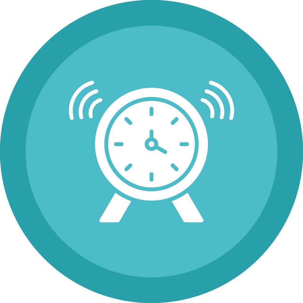 Clock Line Shadow Circle Icon Design vector