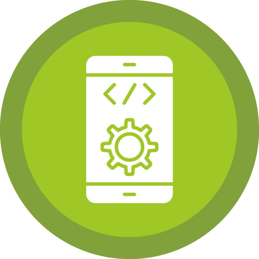 Software Development Line Shadow Circle Icon Design vector