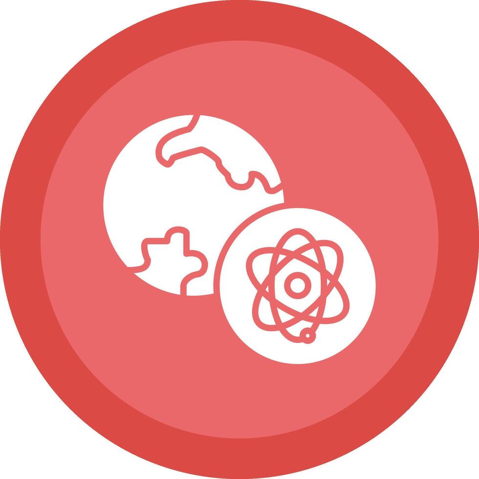 Sci Fi Line Shadow Circle Icon Design vector