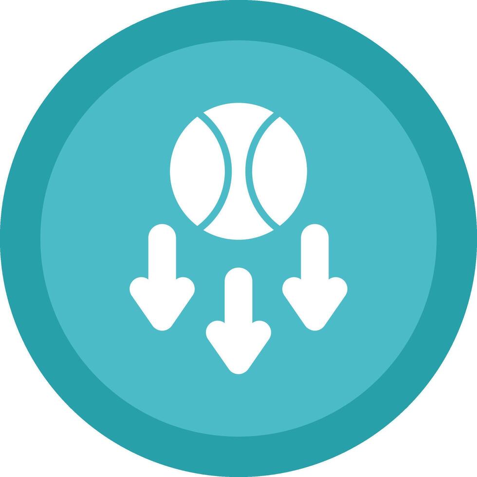 Gravity Line Shadow Circle Icon Design vector
