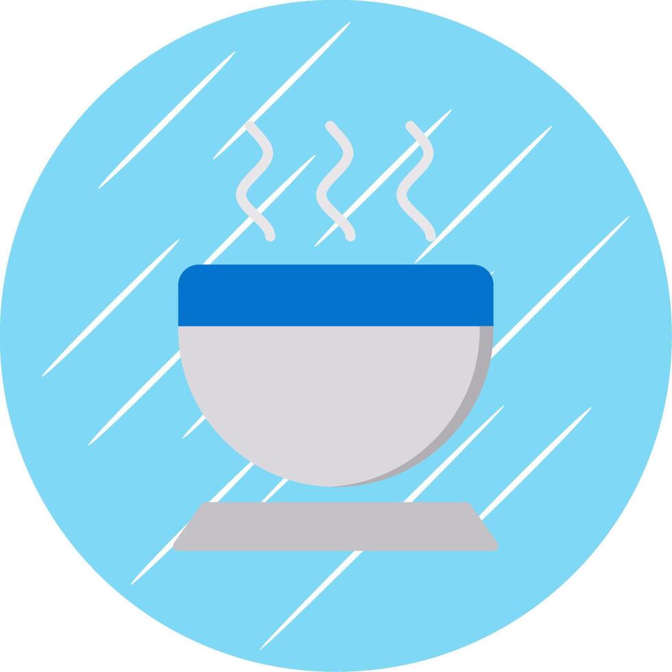 Bowl Flat Circle Icon Design vector