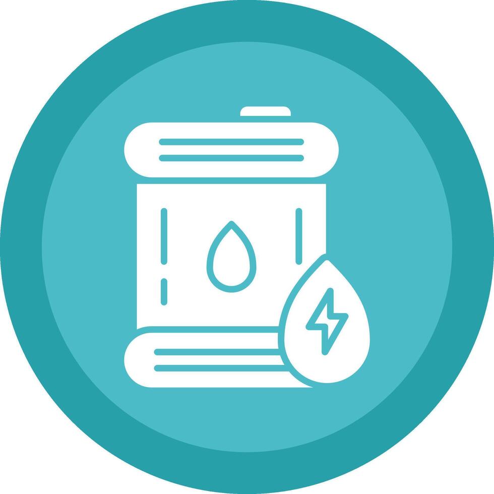 Oil Line Shadow Circle Icon Design vector