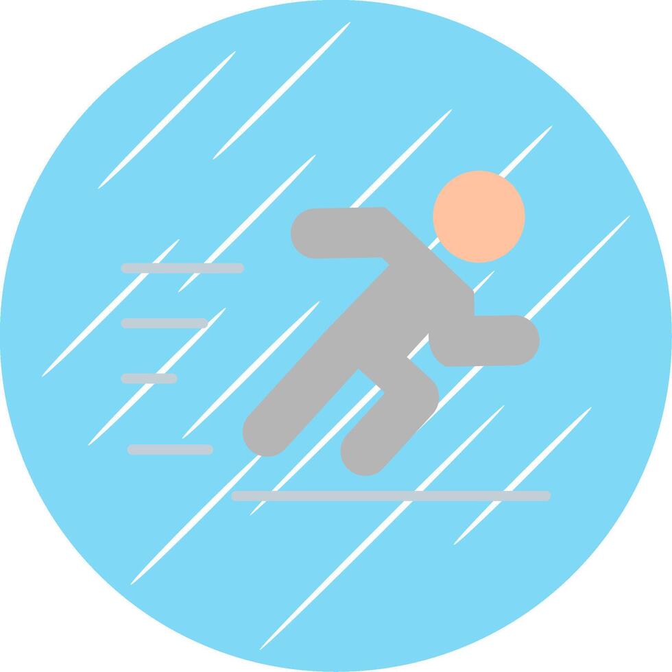 Jogging Flat Circle Icon Design vector
