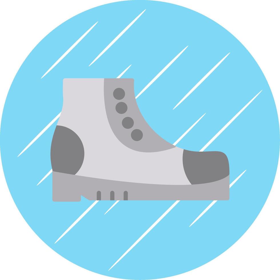 Boots Flat Circle Icon Design vector