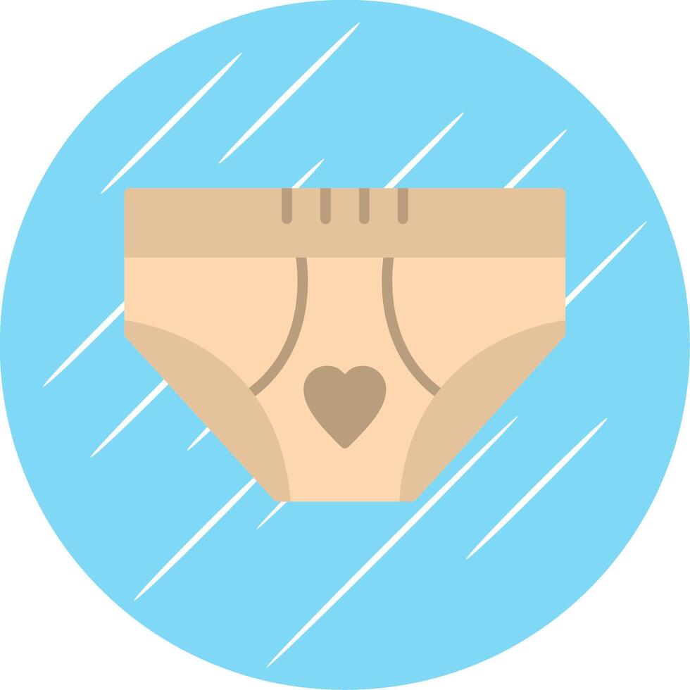 Underwear Flat Circle Icon Design vector