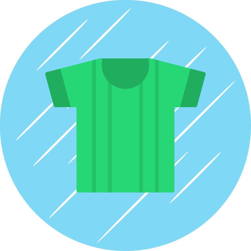 Shirt Flat Circle Icon Design vector