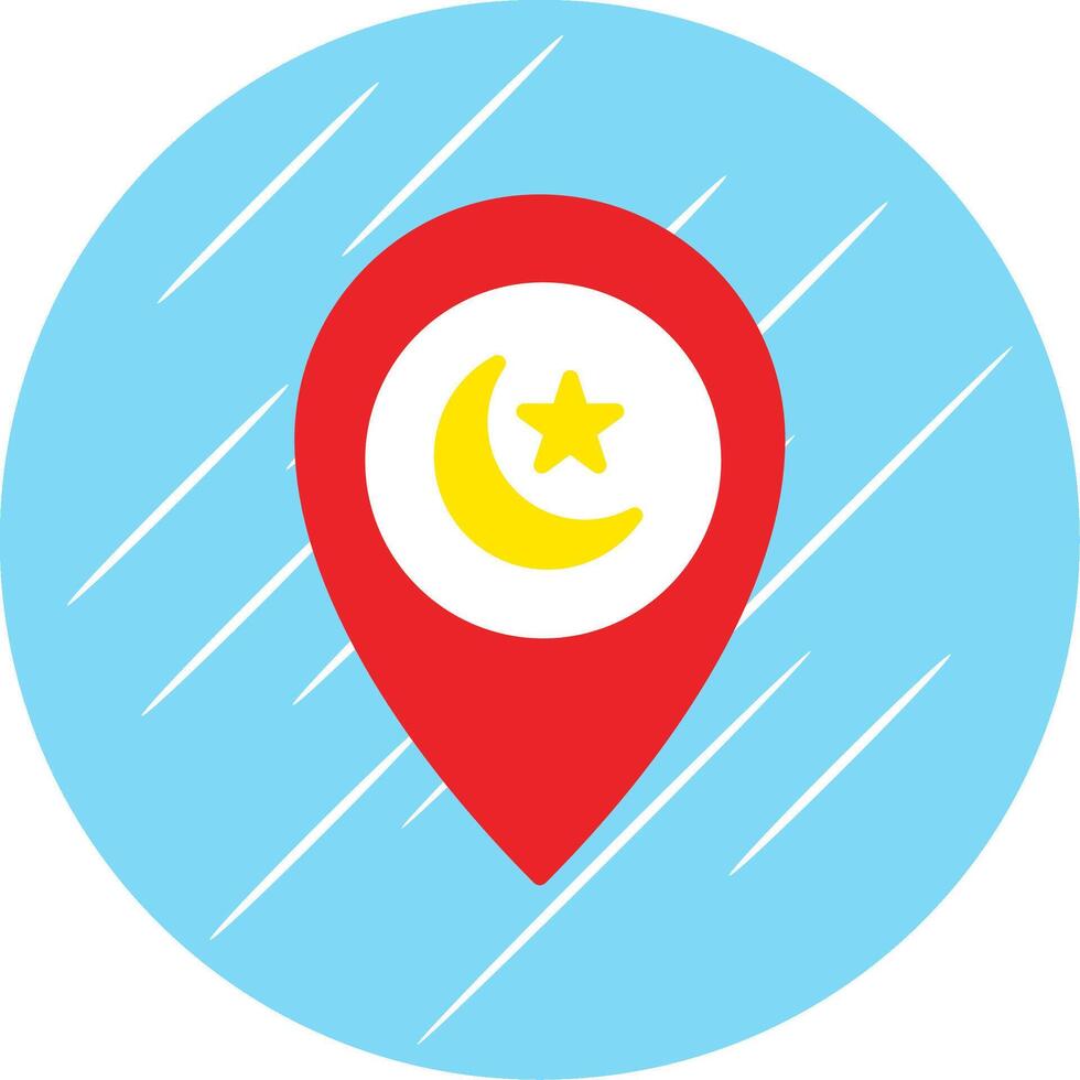 Flag Flat Circle Icon Design vector