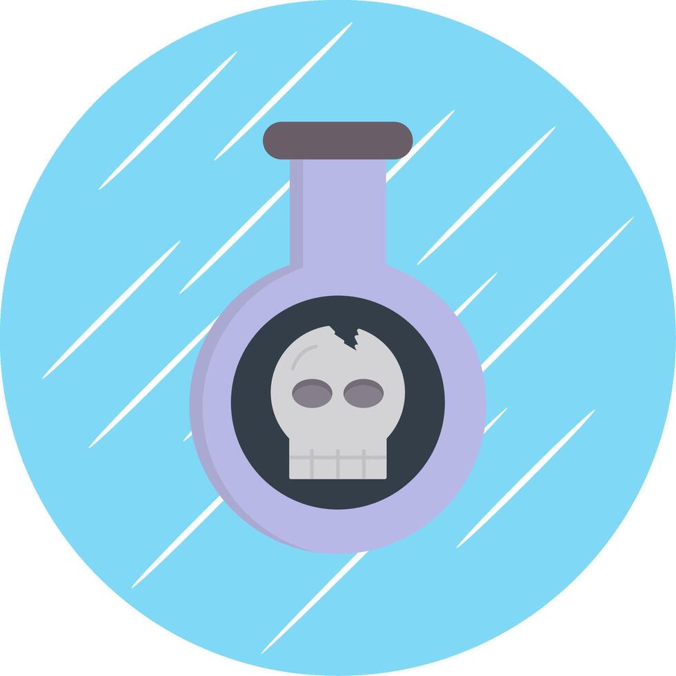 Poison Flat Circle Icon Design vector