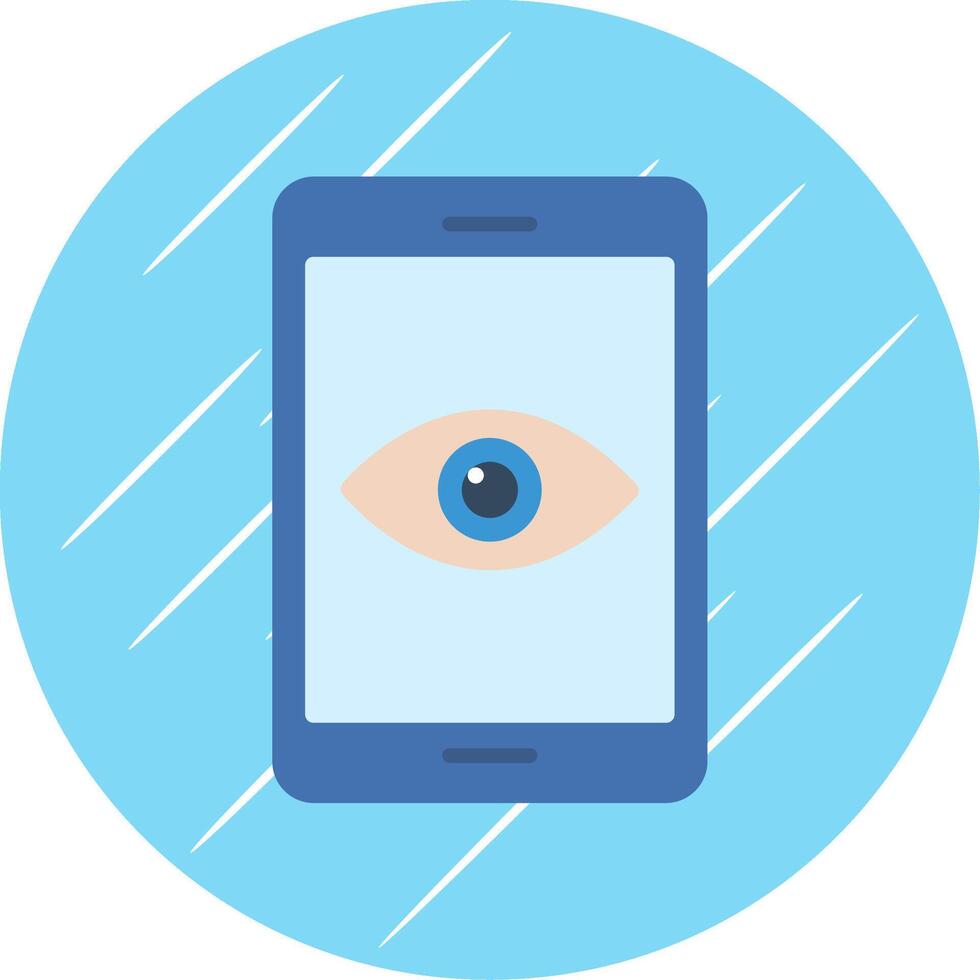 Smartphone Flat Circle Icon Design vector