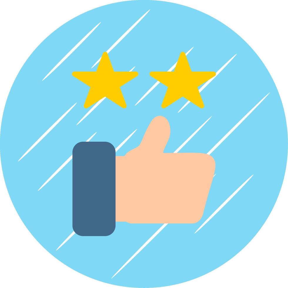 Rating Flat Circle Icon Design vector