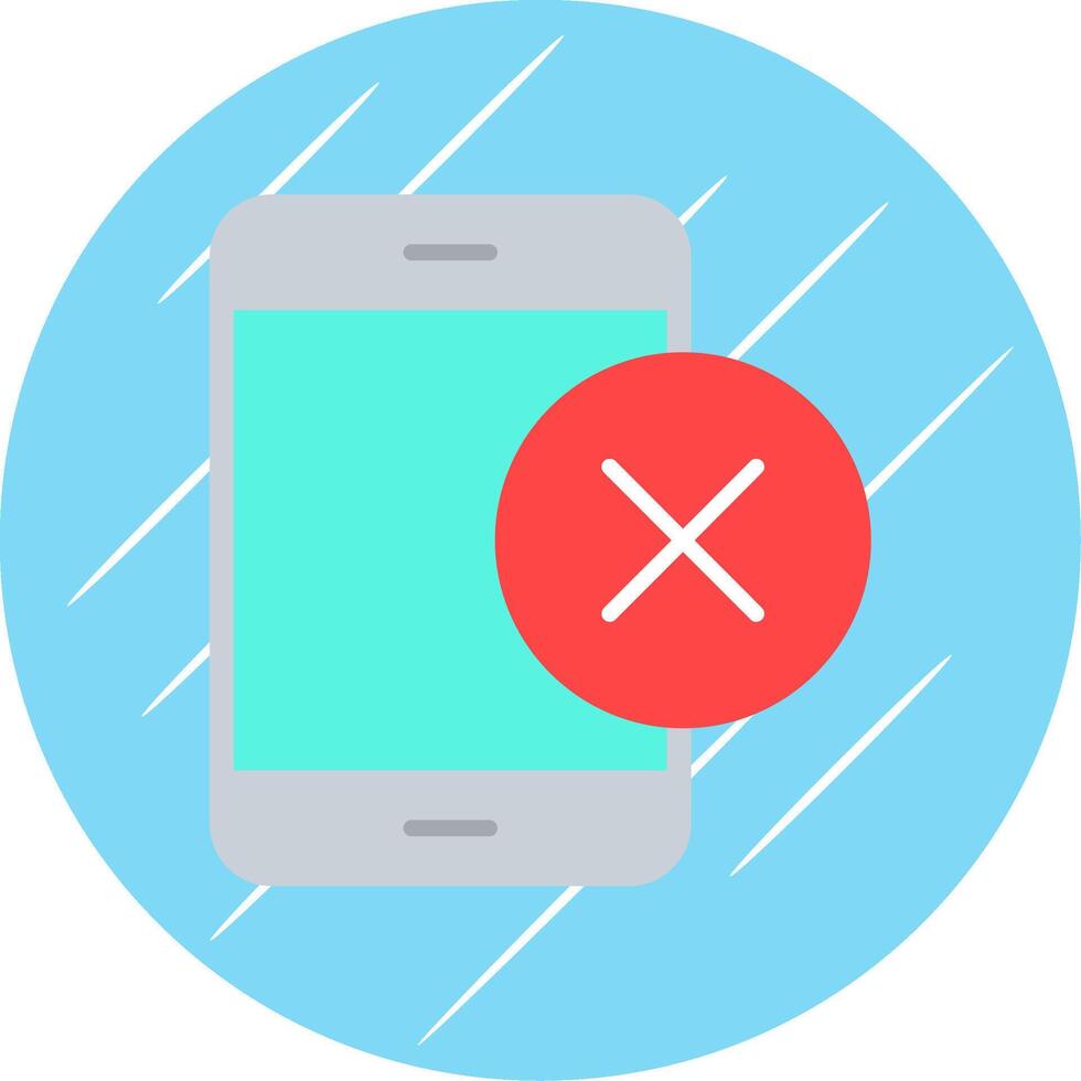Smartphone Flat Circle Icon Design vector