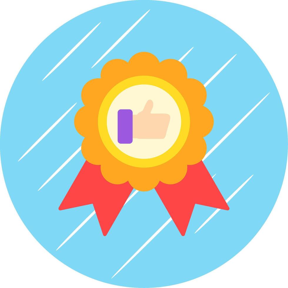 Achievement Flat Circle Icon Design vector