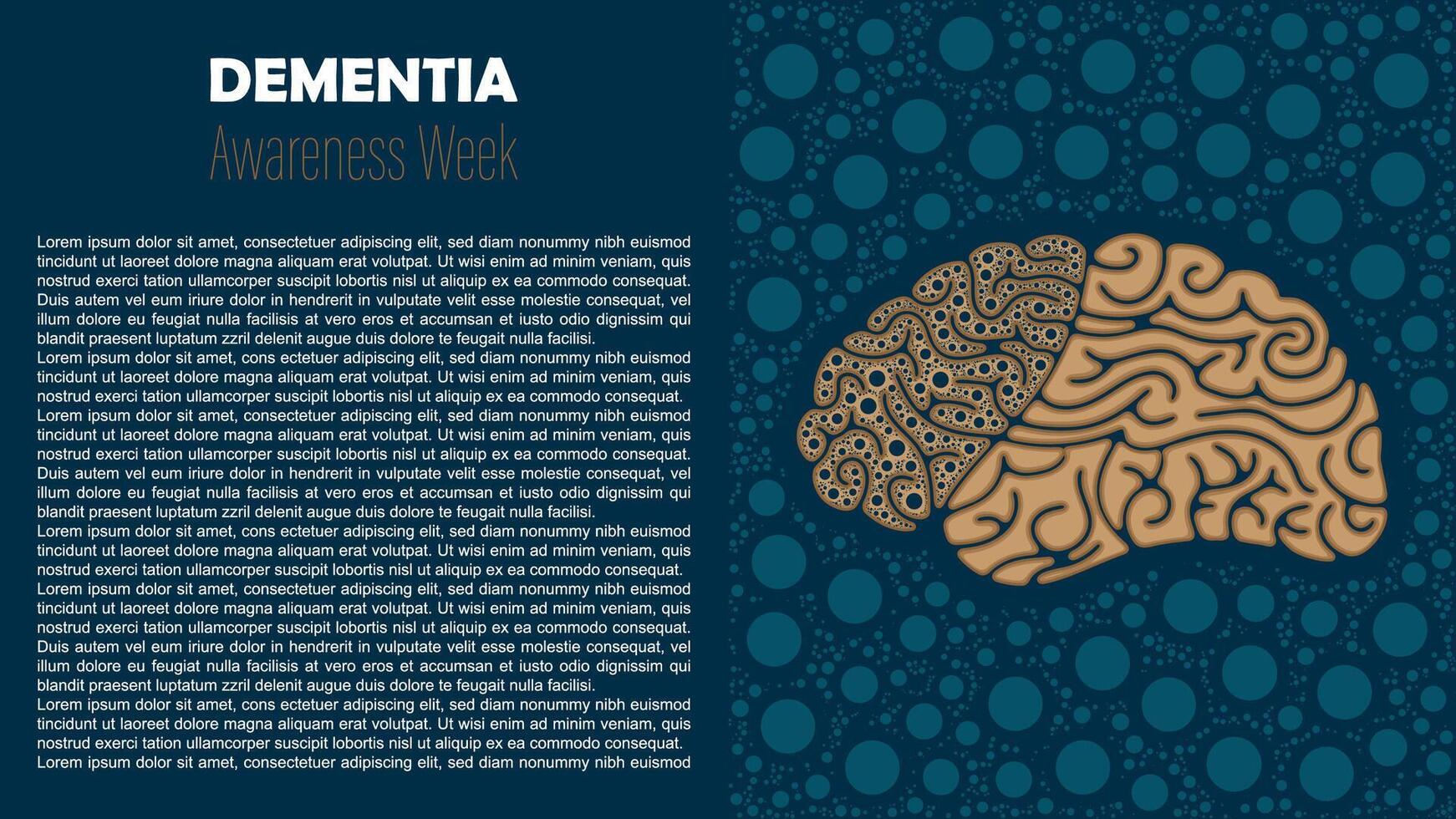 Dementia Awareness Week, design vector
