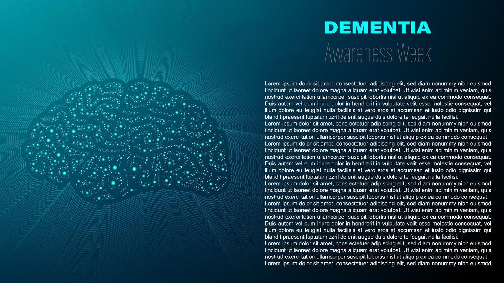 Dementia Awareness Week, design vector