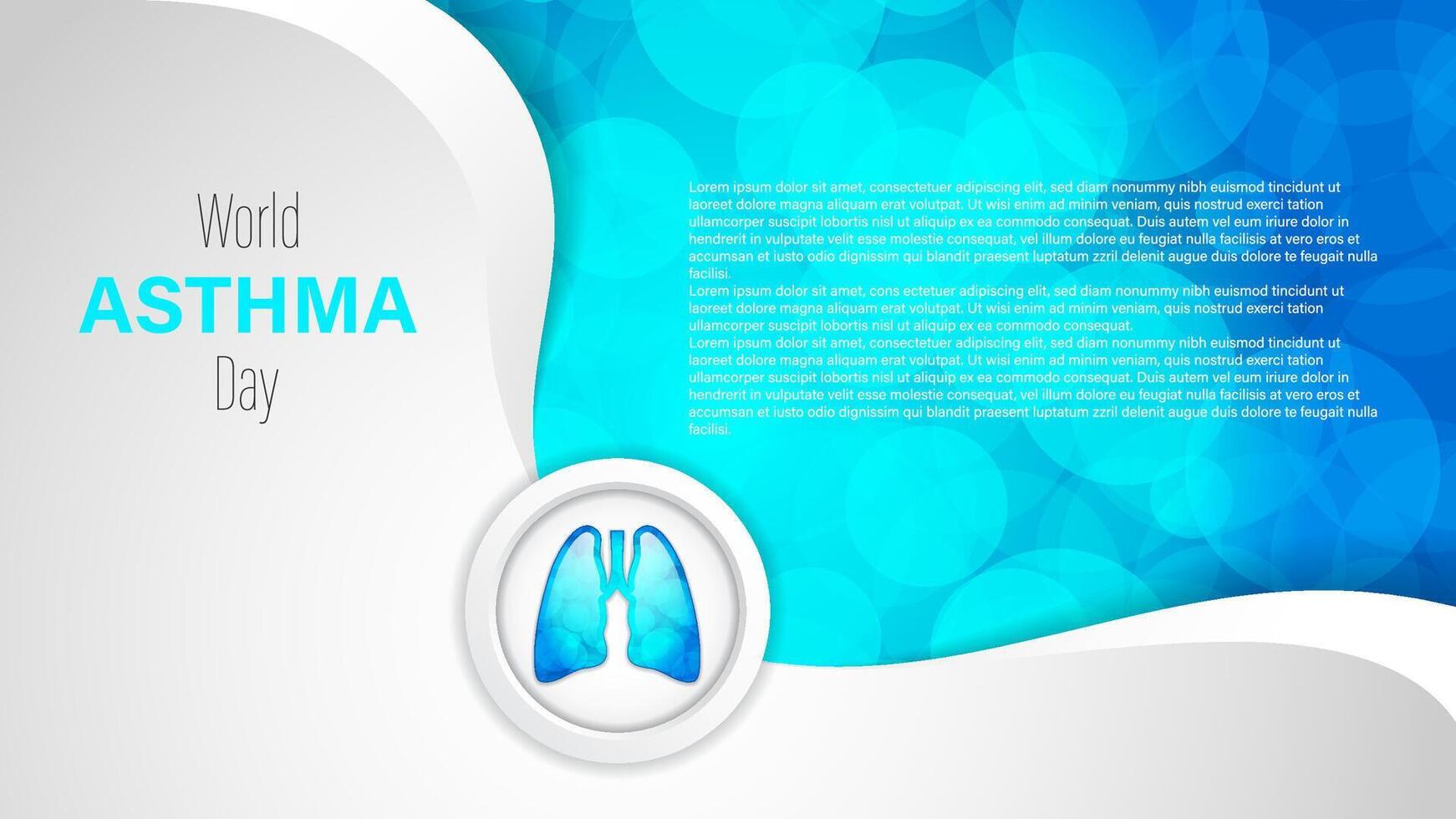 World Asthma Day illustration vector