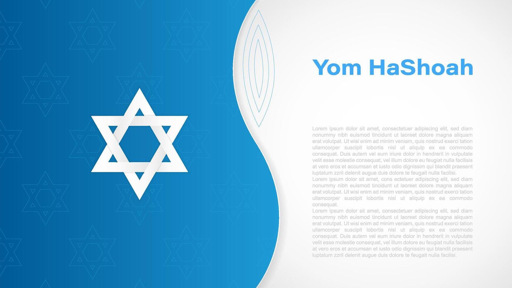 yom hashoá, holocausto remembranza día, ilustración vector