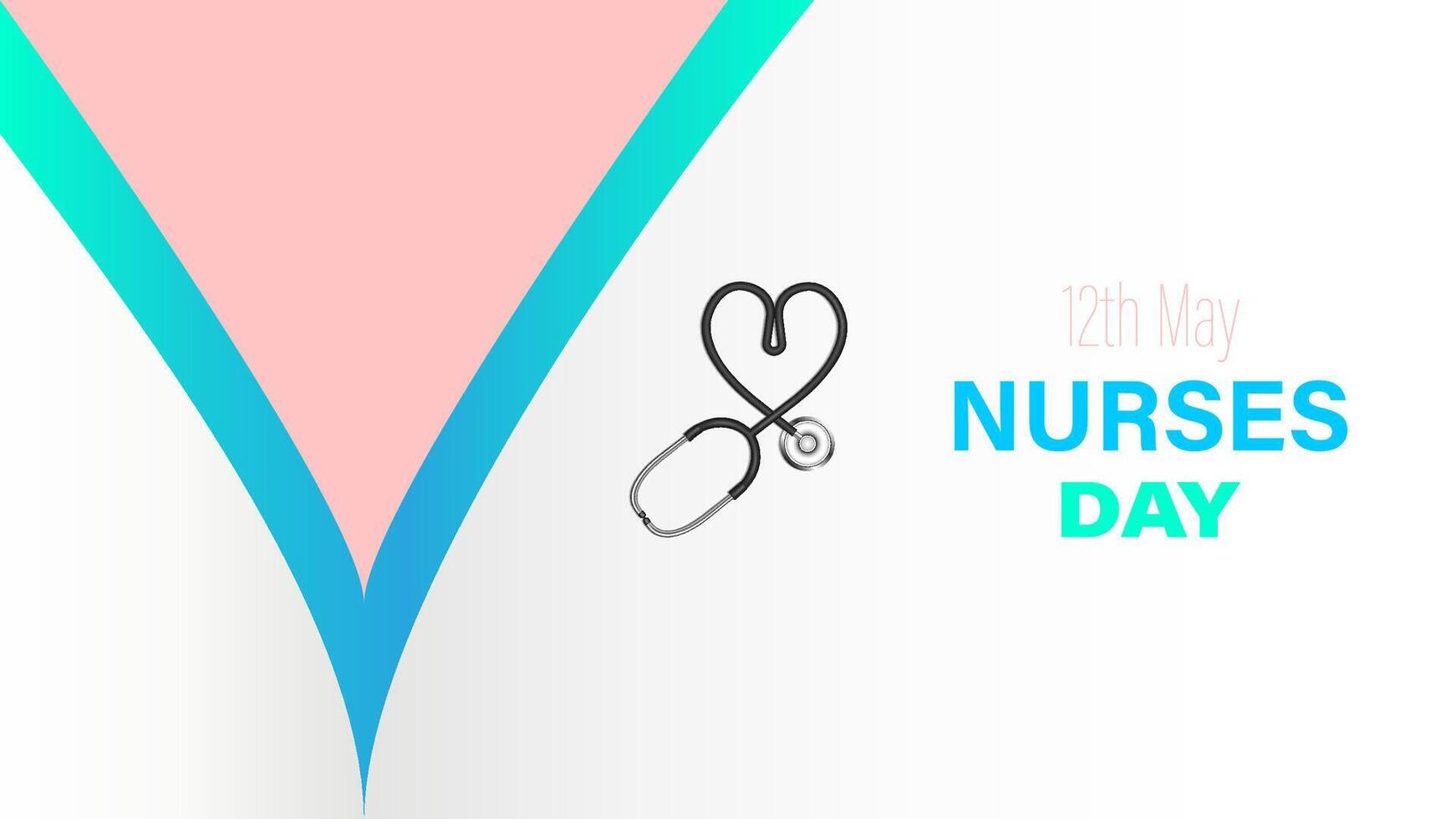International nurses day is observed every year in May 12, illustration vector