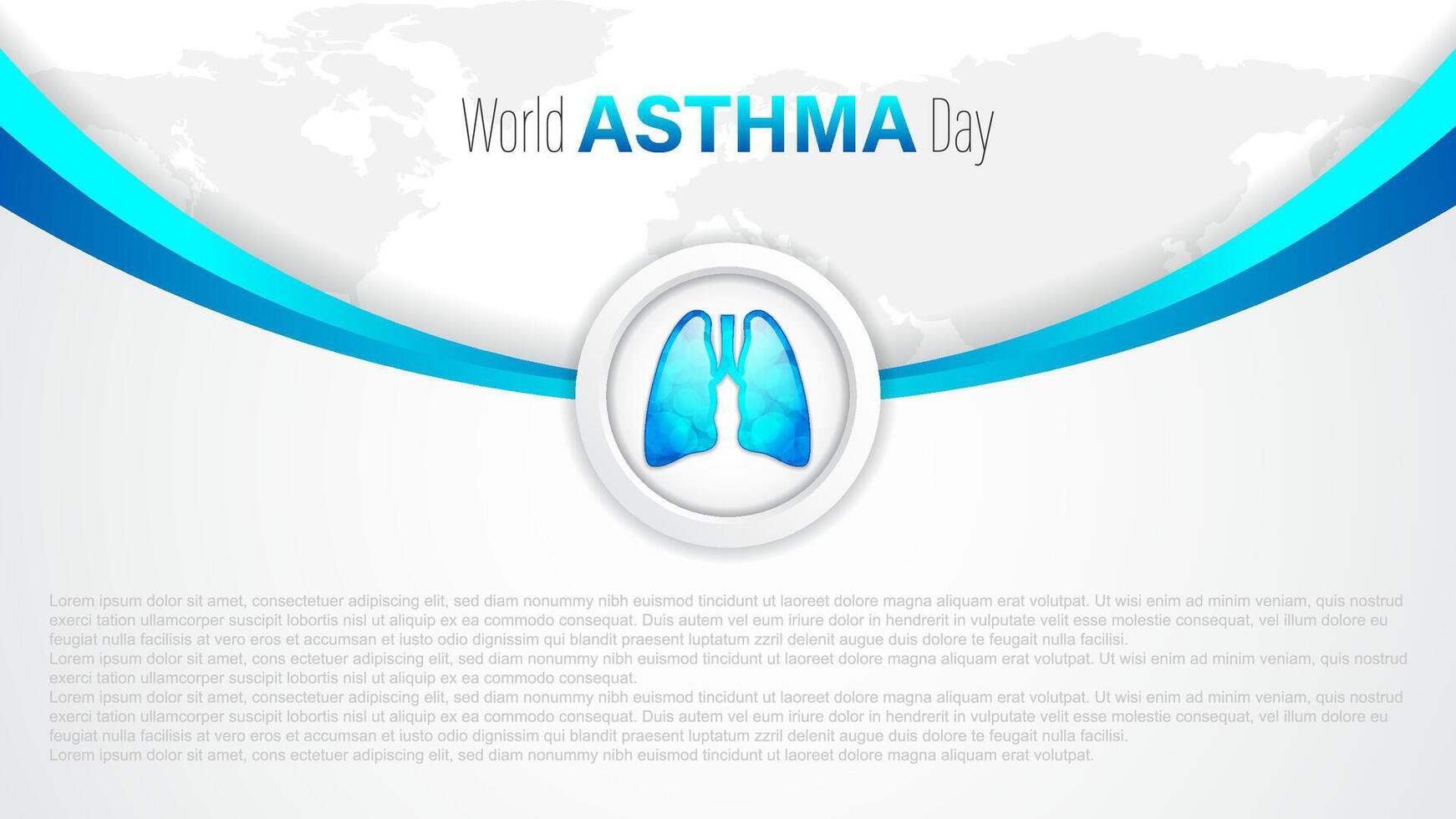 World Asthma Day, illustration vector