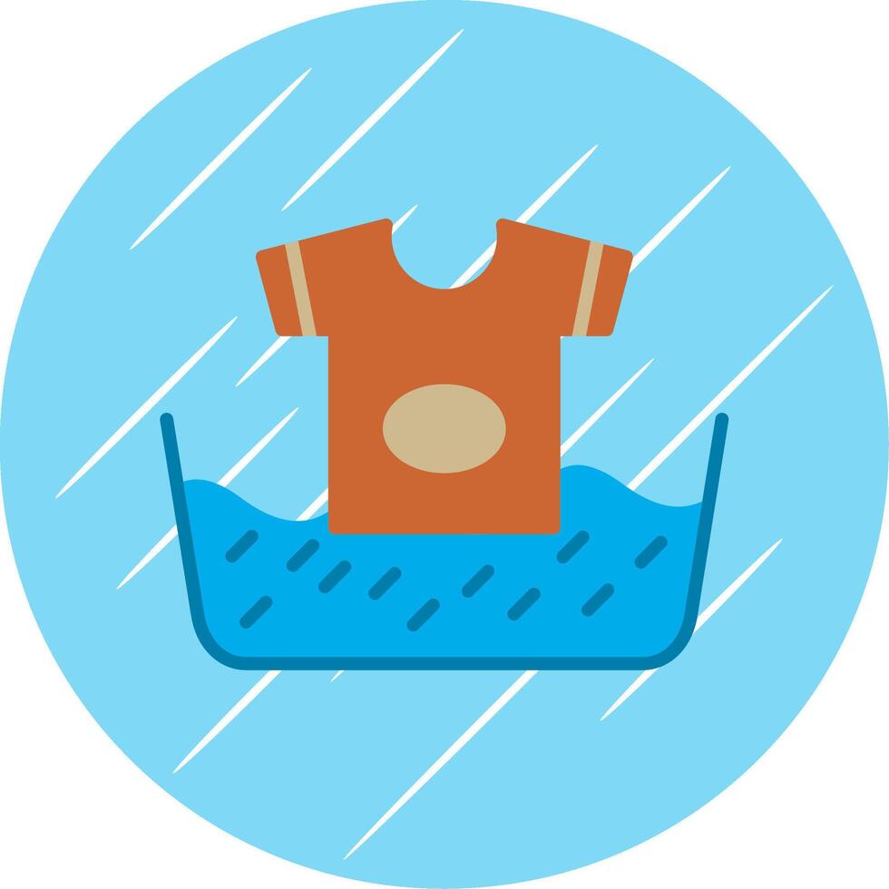 Wash Flat Circle Icon Design vector