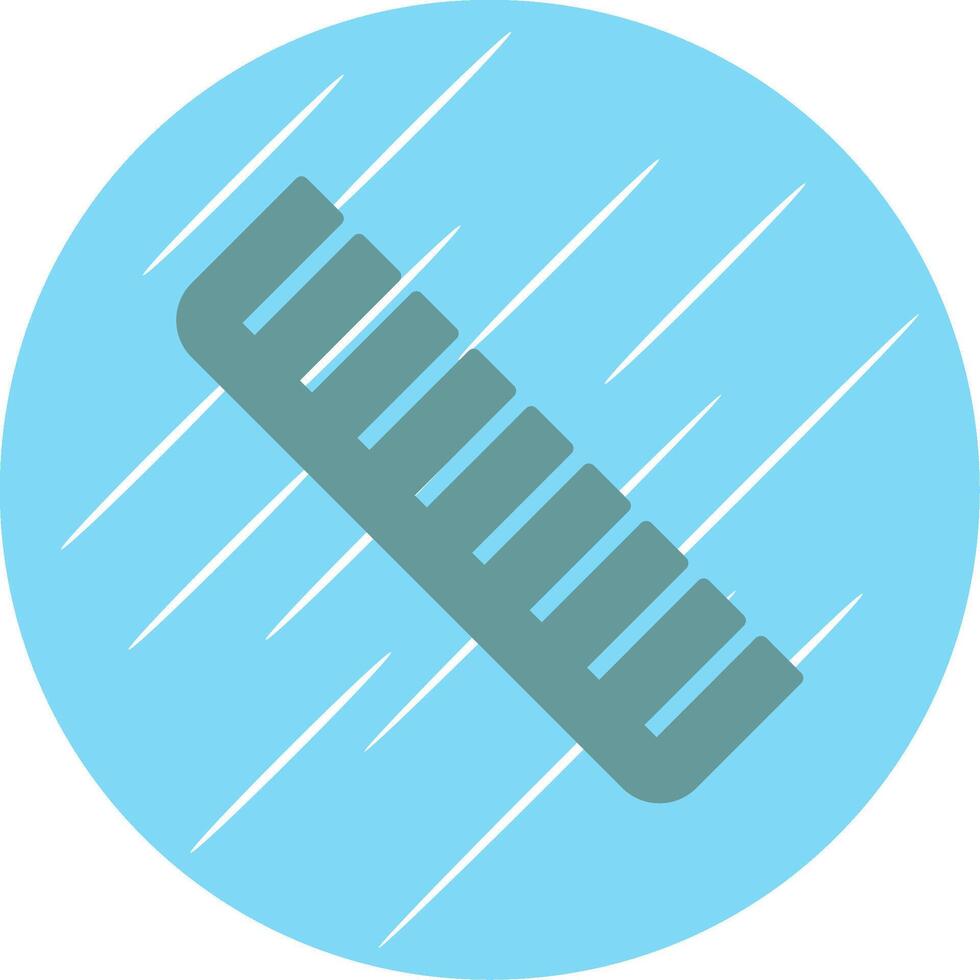 Comb Flat Circle Icon Design vector