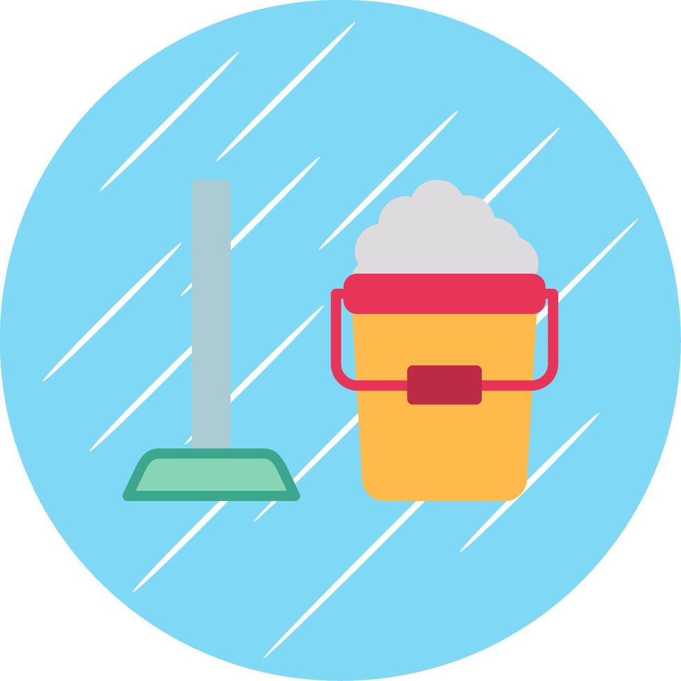 Housekeeping Flat Circle Icon Design vector